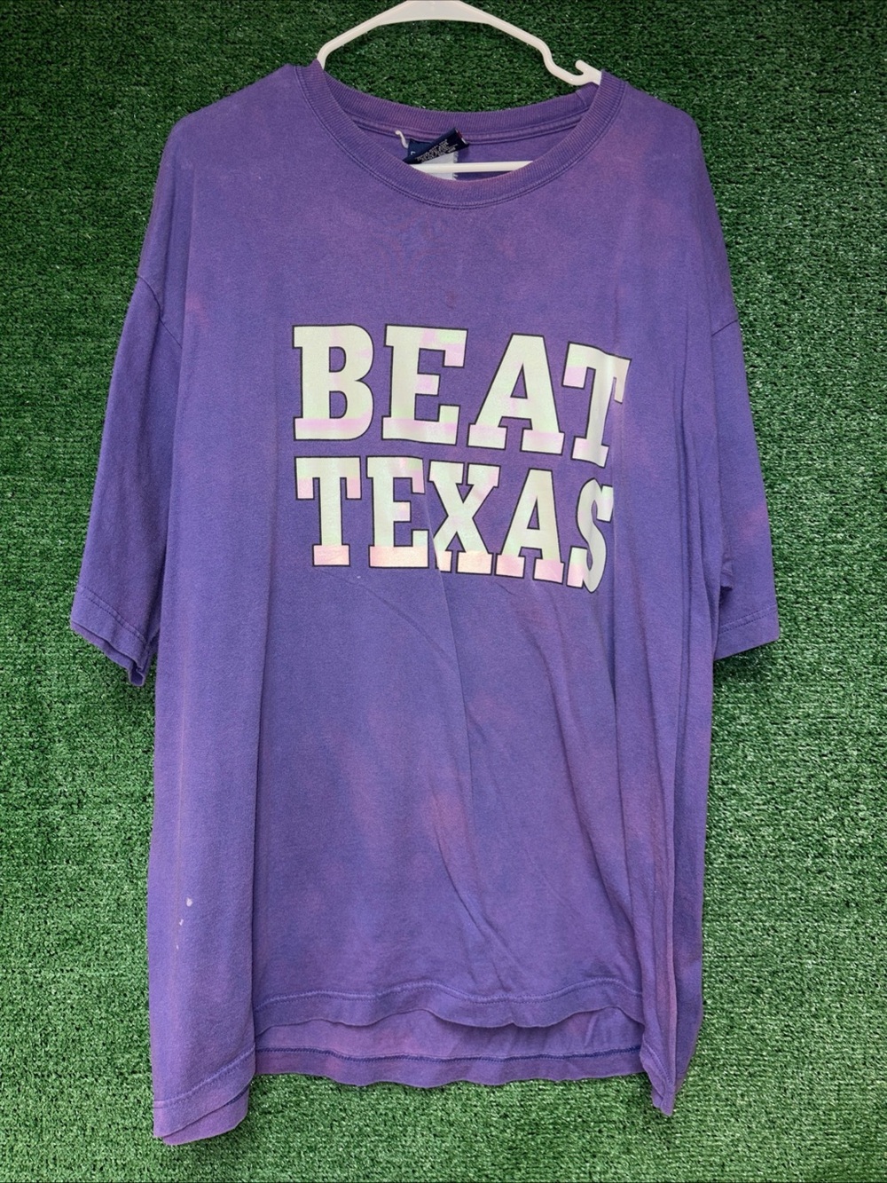 TCU Horned Frogs Vintage Y2K Beat Texas DISTRESSED Shirt XXL NCAA